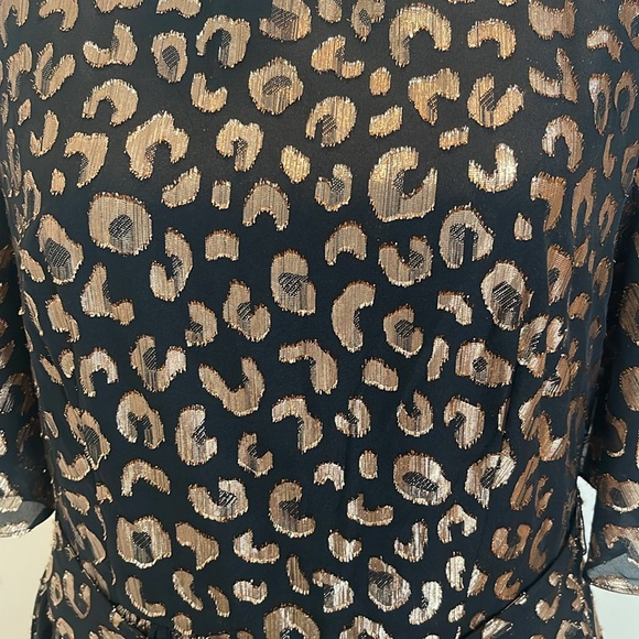 Kate Spade Graphic Leopard Midi Dress. Plus a garment bag. - Picture 3 of 7